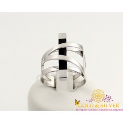 Серебряное кольцо с каучуком 900629с
